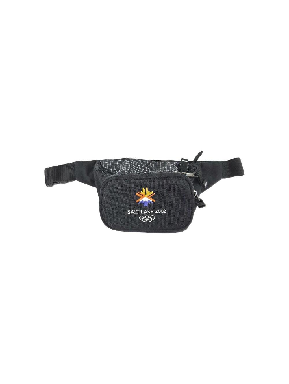 VTG 2002 Salt Lake Winter Olympics black fanny pack official Embroidered Logo